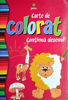 Carte de colorat, Continua desenul, Editura Gama