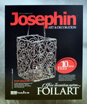 Josephin Foilart - Suport de lumanare din folie de aluminiu (staniol) rasucit