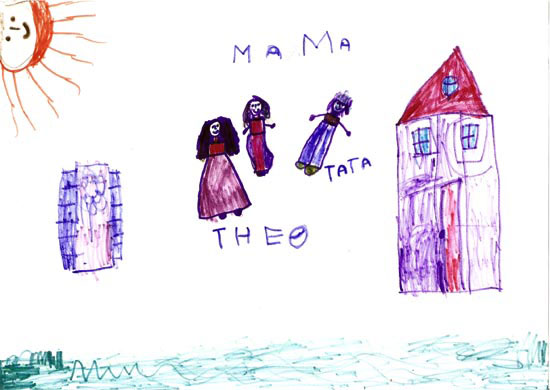 Theodora, Familia mea, desen in carioca