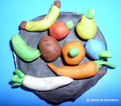 Fructe si legume de toamna. Modelaj