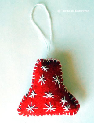Decoratiune textila pentru pomul de iarna