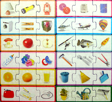 Sa invatam asocierea, joc puzzle educational oferit de D-Toys